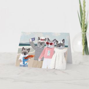 Carte de voeux Kitten Selfie