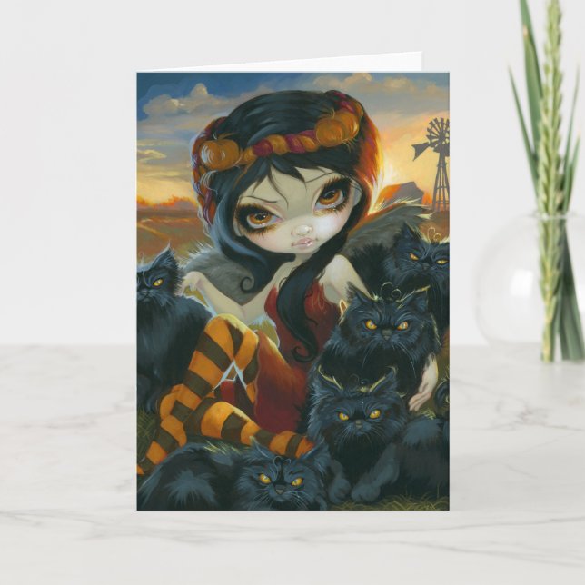 Carte de voeux "Kitties d'automne" (Devant)