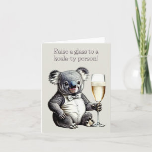 Carte de voeux Koala Pun