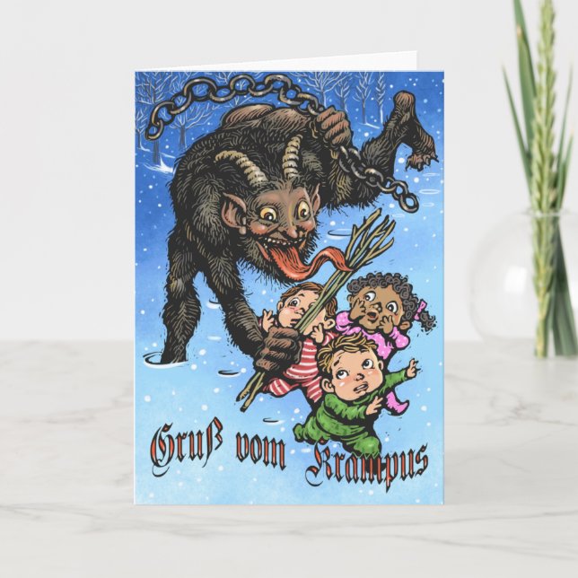 Carte de voeux Krampus (Devant)