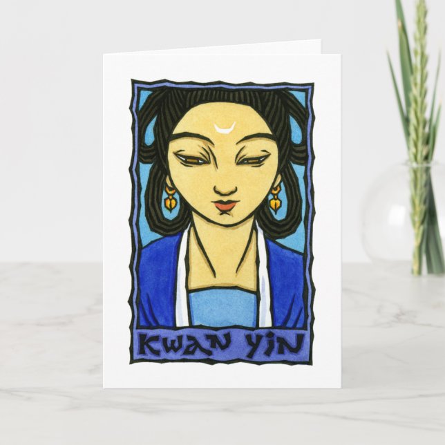Carte de voeux Kwan Yin (Devant)
