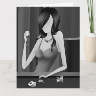 Carte de voeux Lady Casino Las Vegas