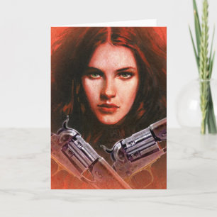 Carte de voeux Lady Outlaw