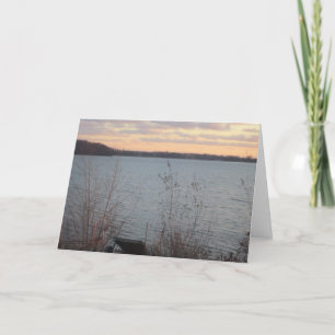 Carte de voeux Lake Shore Sunset