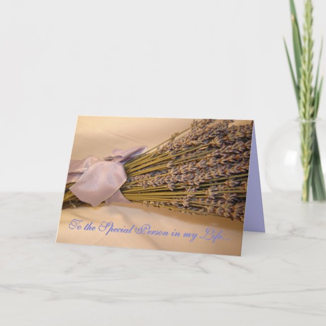 Carte de voeux Lavendar (Devant)