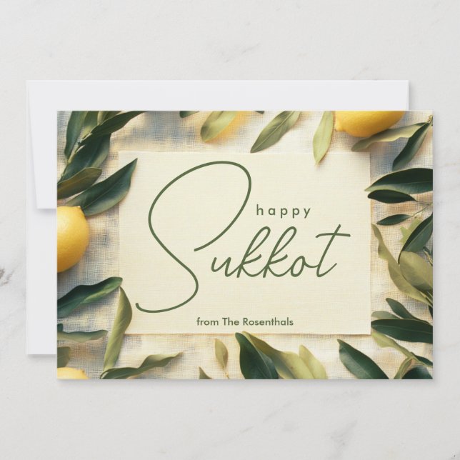 Carte de voeux Lemon Grove Sukkot (Devant)