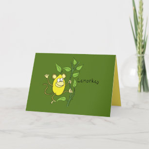 Carte de voeux Lemonkey Lemon Monkey
