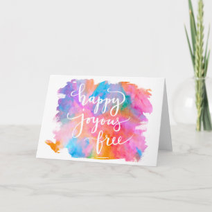 Carte de voeux libre joyeuse heureuse