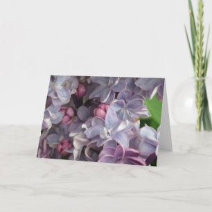Carte de vœux Lilas adorable