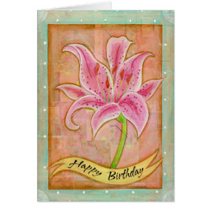 Carte de voeux Lily