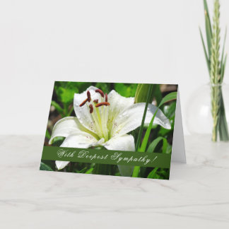 Carte de voeux Lily Sympathy