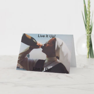 Carte de voeux Live it Up Holiday