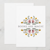 Carte de vœux Livres sont Magiques