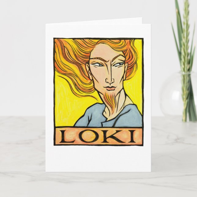 Carte de voeux Loki (Devant)