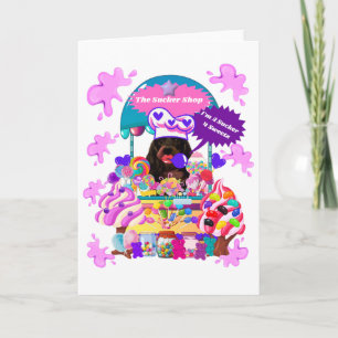 Carte de voeux Lollipop & Candy Shop
