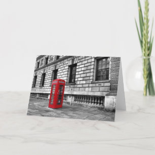 Carte de voeux London Red Phone Box