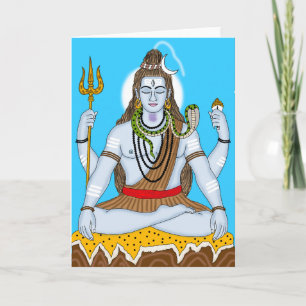 Carte de vœux Lord Shiva