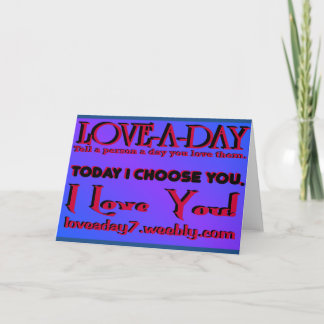 Carte de vœux Love A Day
