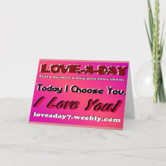 Carte de vœux Love A Day