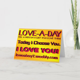 Carte de vœux Love A Day