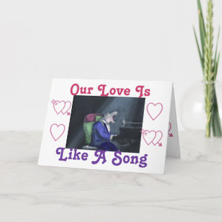 Carte de voeux Love Song