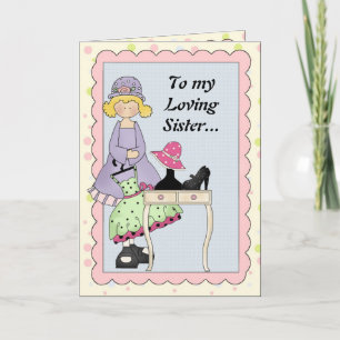 Carte de voeux Loving Sister