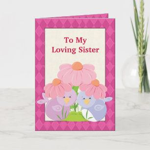 Carte de voeux Loving Sister