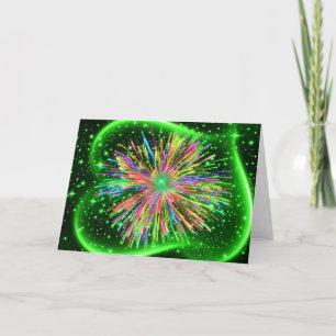 Carte de voeux lumineuse