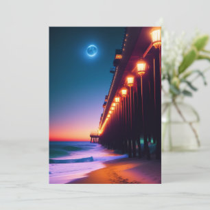 Carte de voeux Lune Pier