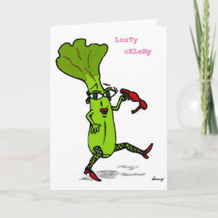 Carte de voeux Lusty Celery
