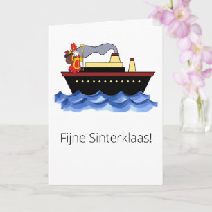 Carte de vœux Luxe Typographie Sinterklaas 5 décem