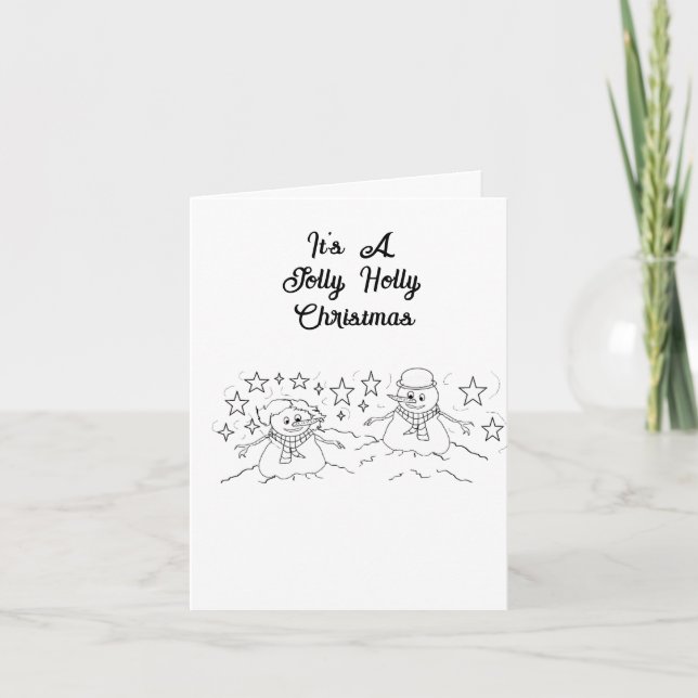 Carte de vœux : M. et Mme Frosty (Devant)