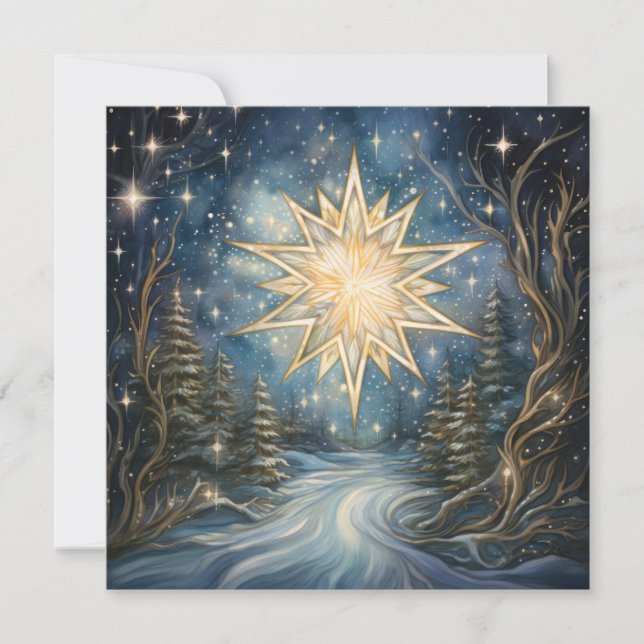 Carte de voeux Magical North Star (Devant)