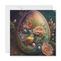 Carte de voeux magique de Pâques