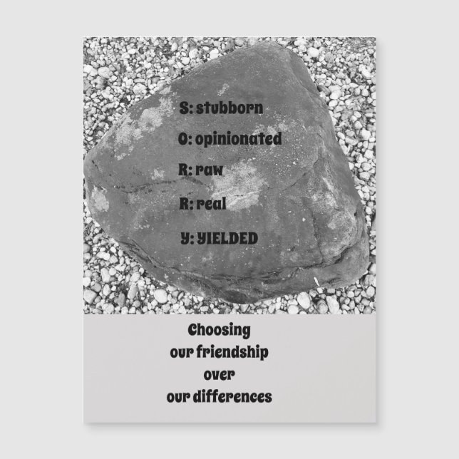 Carte de voeux magnétique (Devant)