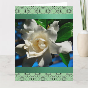 Carte de voeux Magnolia-Light Green Design