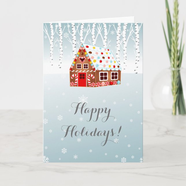 Carte de voeux maison en pain d'épices pour Noël! (Devant)