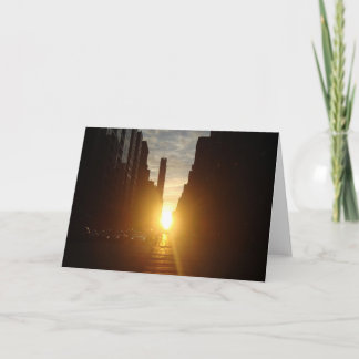 Carte de voeux Manhattan henge