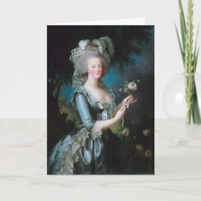 Carte de voeux Marie Antoinette (Devant)