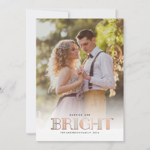 Carte de voeux MARIED AND BRIGHT