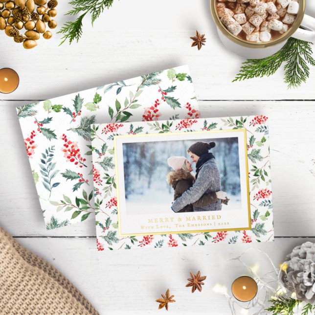 Carte de vœux Mariés et Gais (Créateur téléchargé)