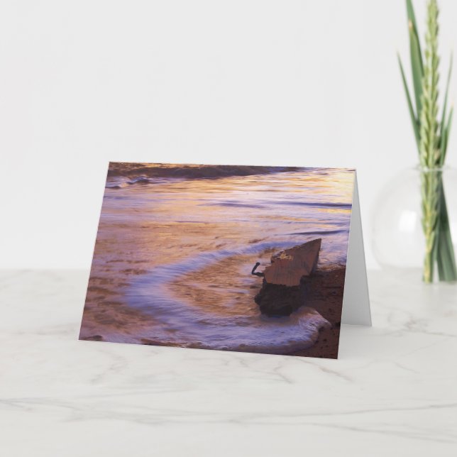 Carte de voeux Matin à la dérive (Devant)