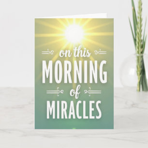 Carte de vœux Matin de Miracles