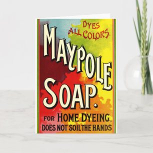 Carte de voeux "Maypole Soap Advertisement"