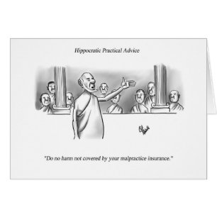 Carte de voeux Médicale amusant Humour vierge