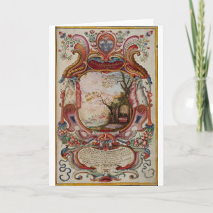 Carte de voeux médiévale magnifique unique de
