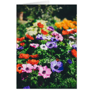 Carte de voeux Merci Flower Garden