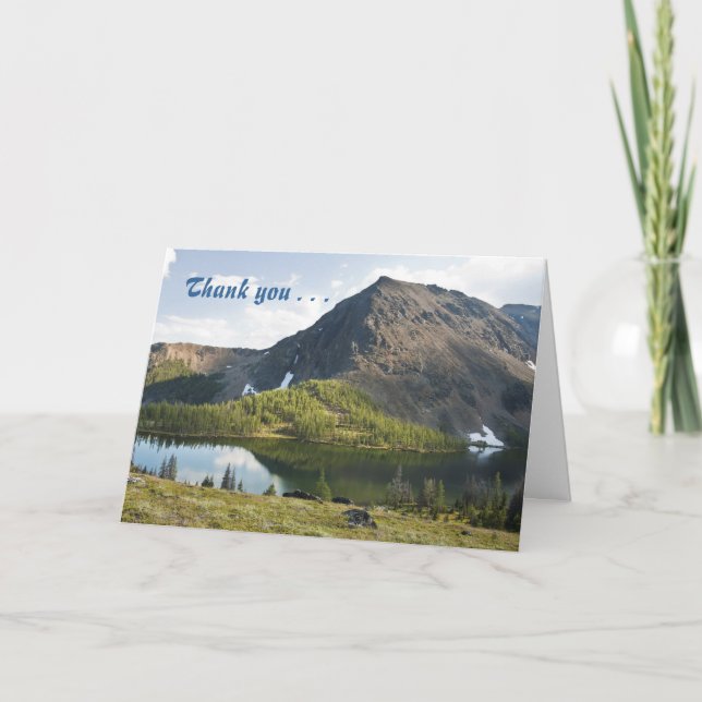 Carte de voeux Merci Mountain Splendor (Devant)
