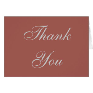 Carte de voeux Merci Redwood gris couleur
