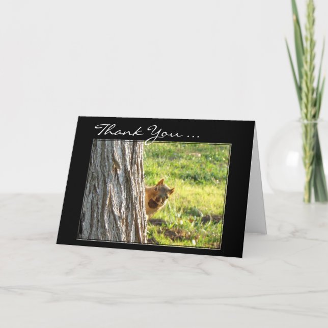 Carte de voeux Merci Squirrel (Devant)